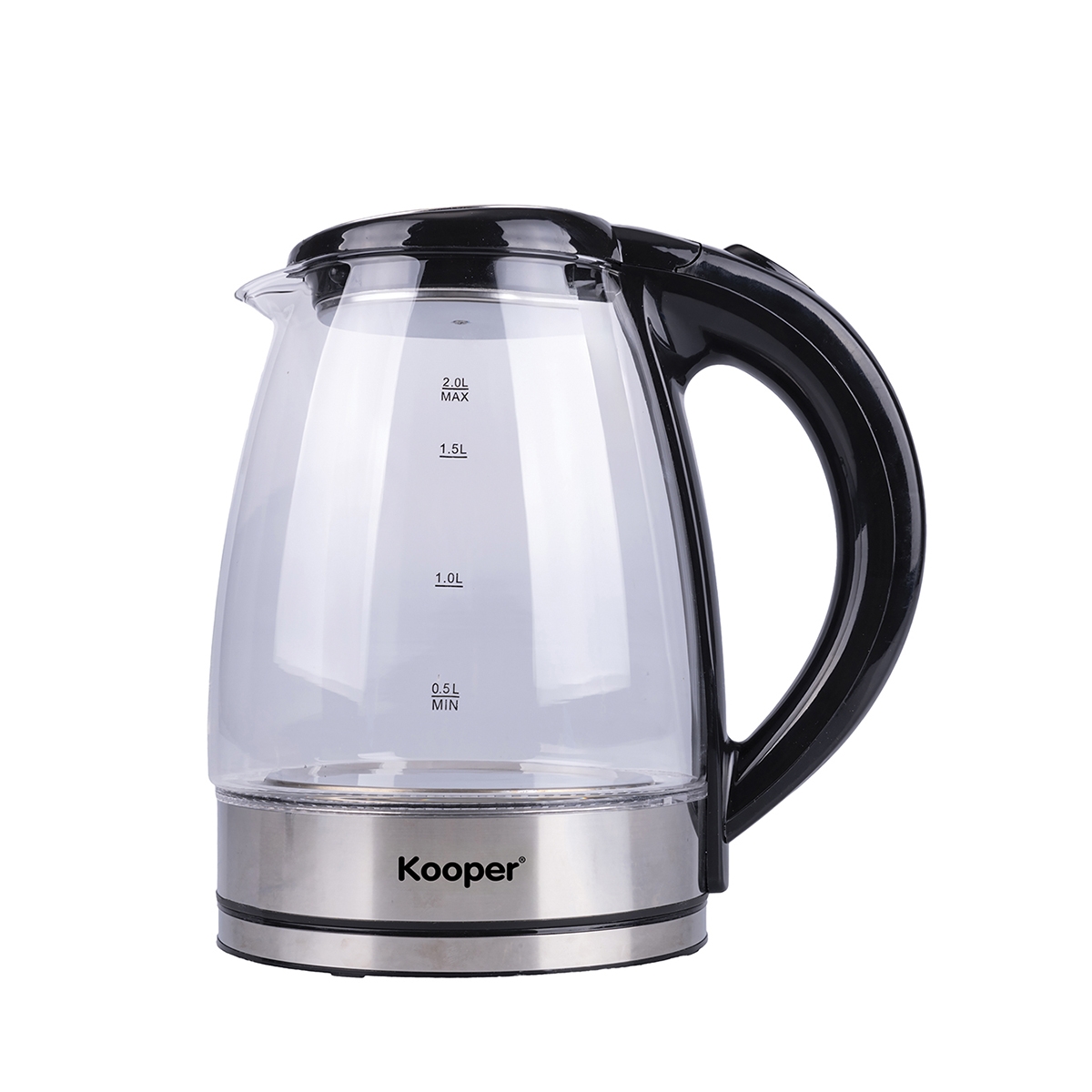 Elektrische waterkoker met glazen kan, LED-verlichte voet, 1800W Nashi Aanbieding Elektrische waterkoker met glazen kan, LED-verlichte voet, 1800W Nashi Aanbieding