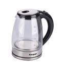 Elektrische waterkoker met glazen kan, LED-verlichte voet, 1800W Nashi Kortingen