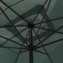 Tuinparasol 3x4 met centrale paal en zwengelopening Cuba Afmetingen