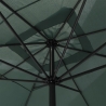 Tuinparasol 3x4 met centrale paal en zwengelopening Cuba Afmetingen