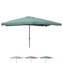 Tuinparasol 3x4 met centrale paal en zwengelopening Cuba Karakteristieken