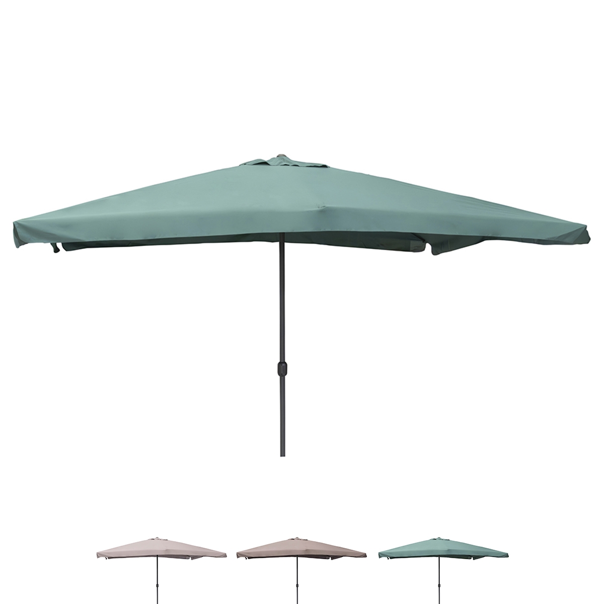 Tuinparasol 3x4 met centrale paal en zwengelopening Cuba Karakteristieken
