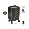 Set van 2 koffers met 4 wielen 360° en dubbele ritssluiting Diamond 