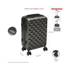 Set van 2 koffers met 4 wielen 360° en dubbele ritssluiting Diamond 
