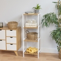 Tavro badkamerkast met 4 planken van bamboe en MDF Verkoop