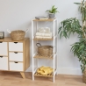Tavro badkamerkast met 4 planken van bamboe en MDF Verkoop