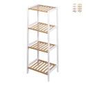 Tavro badkamerkast met 4 planken van bamboe en MDF Aanbieding