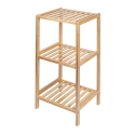 Badkamerkast Mivo met 3 planken van bamboe en MDF Catalogus