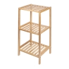 Badkamerkast Mivo met 3 planken van bamboe en MDF Catalogus