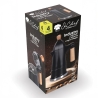 Mokapot 4 kopjes zwart aluminium met houten handvat Industry Aanbod