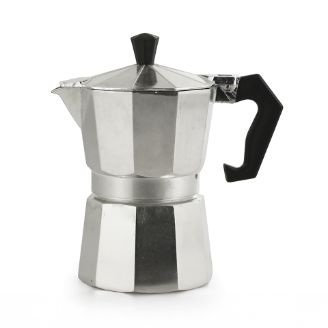 Klassieke moka koffiezetter voor 3 kopjes aluminium Morning Aanbieding