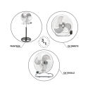 Planetarium 3-in-1 verstelbare vloerventilator, tafelventilator en wandventilator Voorraad