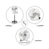 Planetarium 3-in-1 verstelbare vloerventilator, tafelventilator en wandventilator Voorraad