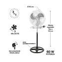 Planetarium 3-in-1 verstelbare vloerventilator, tafelventilator en wandventilator Keuze