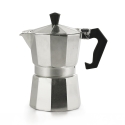 Klassieke espressomaker Moka 1-kops aluminium Morning Aanbieding