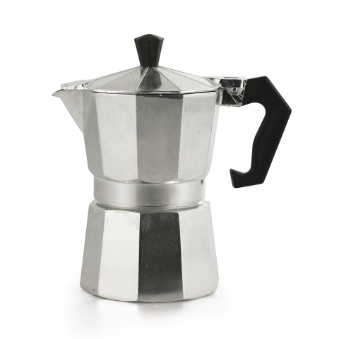 Klassieke espressomaker Moka 1-kops aluminium Morning Aanbieding