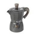 Machinetje voor 2 kopjes in aluminiumlegering met houten effect handvat Buon Caffè Aanbieding