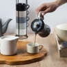 Machinetje voor 2 kopjes in aluminiumlegering met houten effect handvat Buon Caffè Verkoop