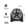 Ronde boxventilator 5 bladen Ø43 cm 3 snelheden 50W Falek Voorraad