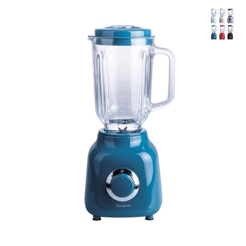 Elektrische Blender 500W Glazen Kan 1,5L Roestvrijstalen Messen Dari Aanbieding