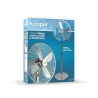 Staande ventilator 4 aluminium bladen 3 snelheden Norek Karakteristieken