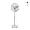 Staande ventilator 4 aluminium bladen 3 snelheden Norek Aanbieding