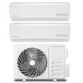 Dual split airco 9000+12000 BTU met inverter en WiFi Aero Aanbieding