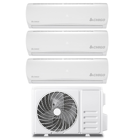Airconditioning Trial Split 2x9000 + 12000 BTU met WiFi en Inverter Aero Aanbieding