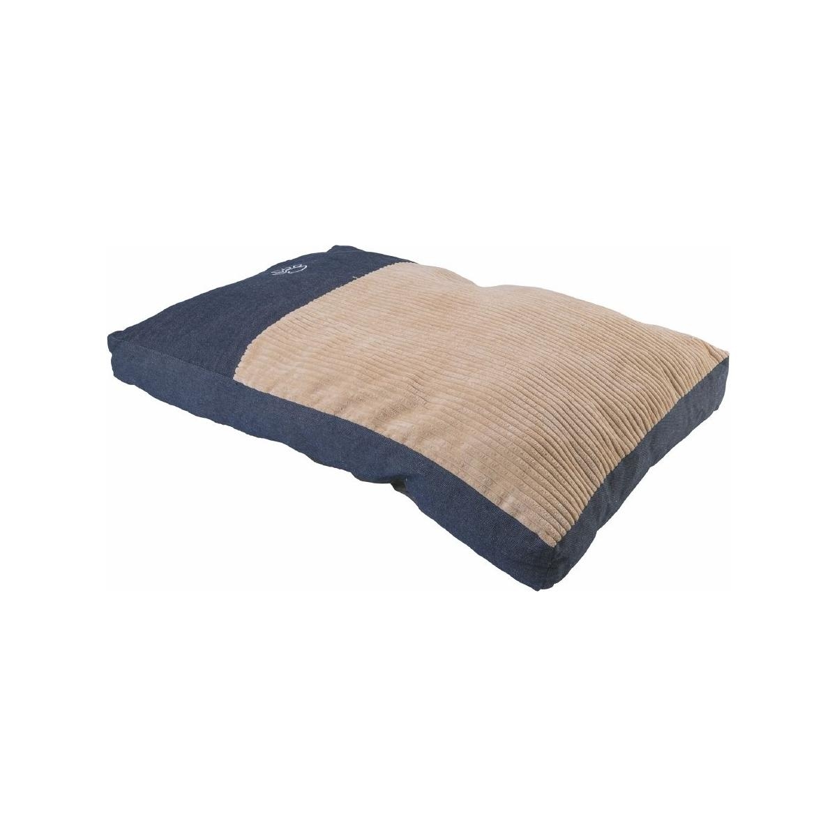 Gewatteerd hondenkleed 75x50cm in jeans en afneembare fluwelen hoes Zimba Aanbieding Gewatteerd hondenkleed 75x50cm in jeans en afneembare fluwelen hoes Zimba Aanbieding