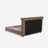 Chesterfield tweepersoonsbed 160x190 cm in kunstleer Chur Kortingen