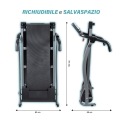 Opvouwbare elektrische loopband, ruimtebesparend, 8 programma's Kilimangiaro Model