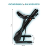Opvouwbare elektrische loopband met helling, 12 programma's en wielen K2 