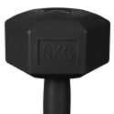 Pumax hexagonale fitness dumbbell 6 kg anti-roll Korting