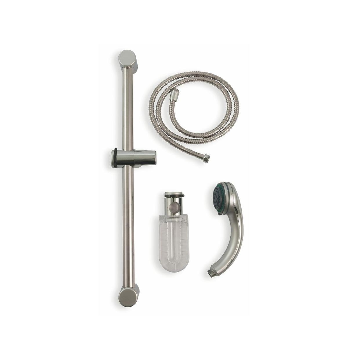 Douche set met handdouche flexibele slang verchroomde schuifstang Sahra