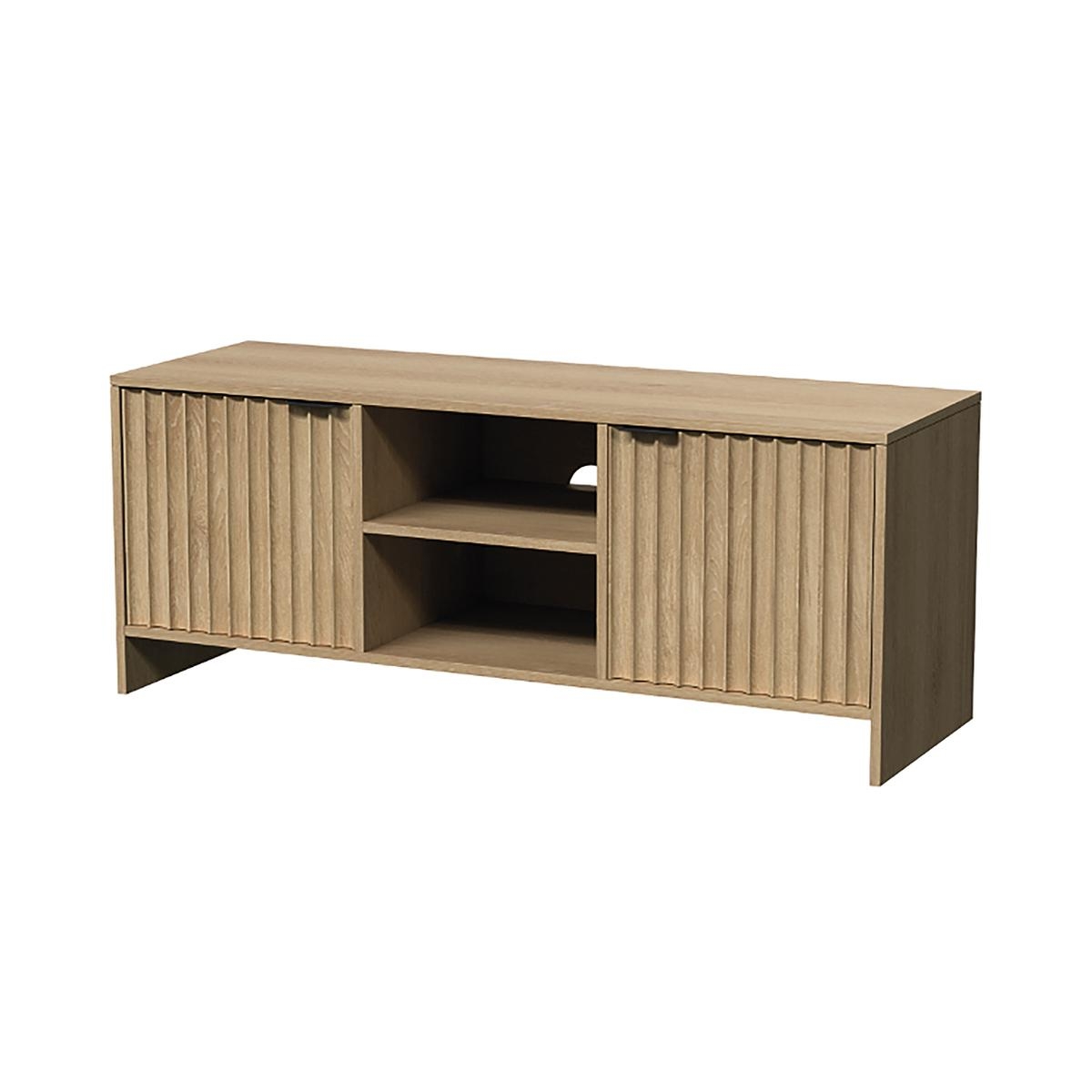 Tv-meubel hout 2 deuren 2 planken 140x39,5x49cm Talua Aanbieding Tv-meubel hout 2 deuren 2 planken 140x39,5x49cm Talua Aanbieding