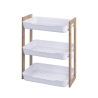 Mobiele kast met 3 legborden van hout en kunststof 35x20,5x45cm Senia Aanbieding