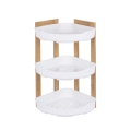 Norea hoekplank voor douche, 3 etages, hout en kunststof Aanbieding