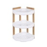 Norea hoekplank voor douche, 3 etages, hout en kunststof Aanbieding