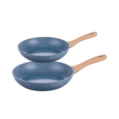Set van 2 keramische inductie-antiaanbakpannen 22-26 cm Aanbieding