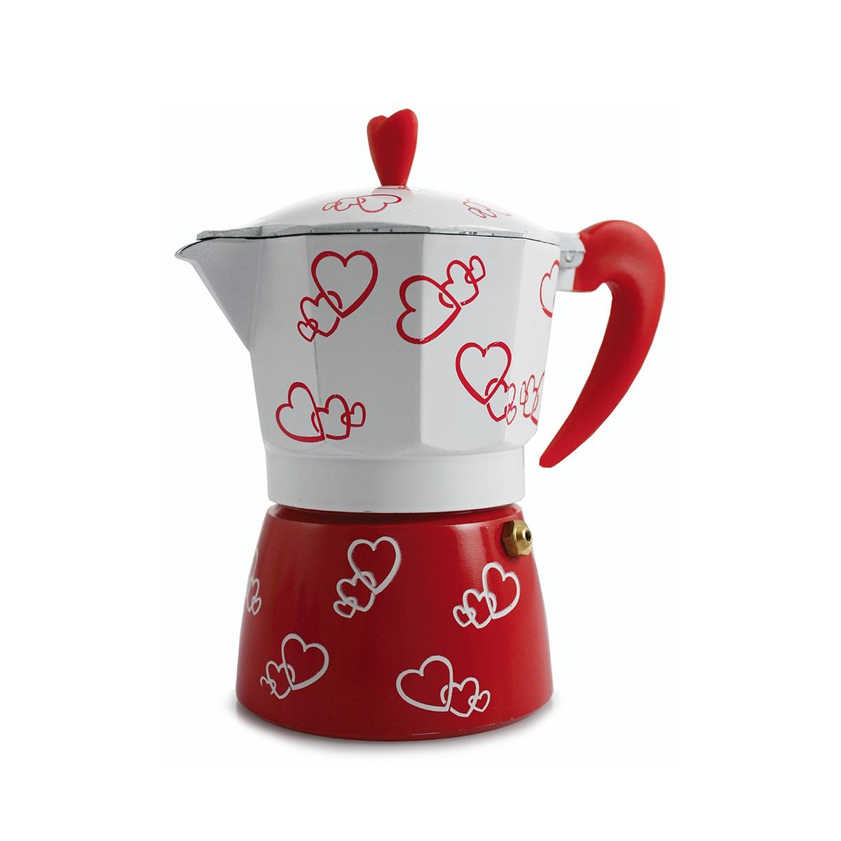 Mokapot voor 3 kopjes espresso van aluminium Cuore Aanbieding Mokapot voor 3 kopjes espresso van aluminium Cuore Aanbieding