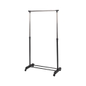 Metalen kledingrek met wielen, 2 stangen en schoenenrek 88x42,5cm Zulea Aanbieding