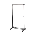 Metalen kledingrek met wielen, 2 stangen en schoenenrek 88x42,5cm Zulea Aanbieding