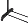 Metalen kledingrek met wielen, 2 stangen en schoenenrek 88x42,5cm Zulea Verkoop