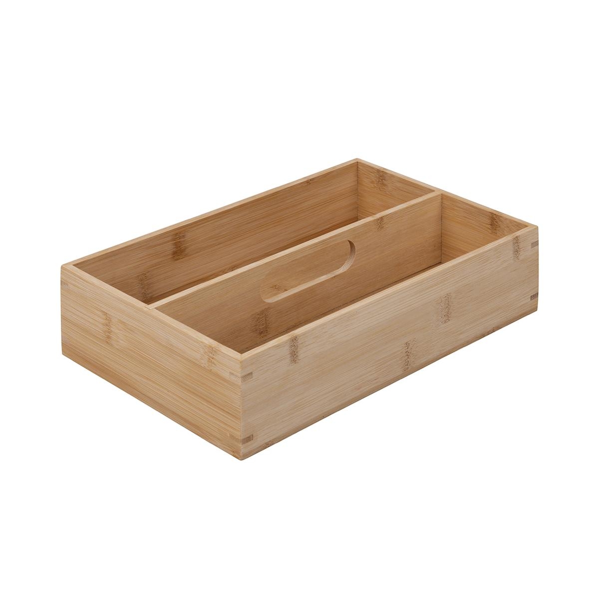 Bamboe bestekbak lade 28x18x7cm Samia Aanbieding Bamboe bestekbak lade 28x18x7cm Samia Aanbieding