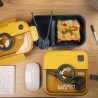 Lunchbox met dubbele compartimenten, lekvrij - Onera Korting