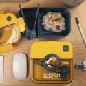 Lunchbox met dubbele compartimenten, lekvrij - Onera Catalogus