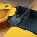 Lunchbox met dubbele compartimenten, lekvrij - Onera Voorraad