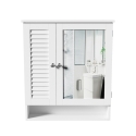 Spiegelkast voor badkamer in gelakt MDF-hout 60x15xh68 cm Bakira Aanbod
