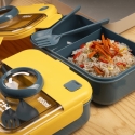 Lunchbox met dubbele compartimenten, lekvrij - Onera Karakteristieken