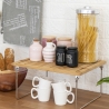 Opvouwbare houten keukenorganizer met vakken 47x18,5x22cm Kurnek Afmetingen